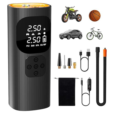 Wireless digital car tire pump pressure detection for Kereta, Basikal, Motor and Automotif
