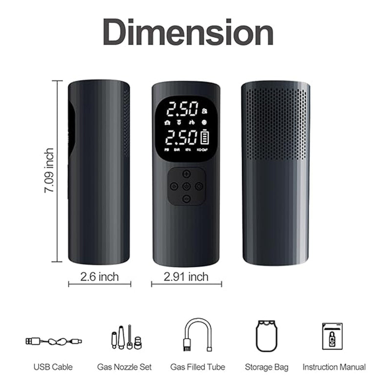 Wireless digital car tire pump pressure detection for Kereta, Basikal, Motor and Automotif